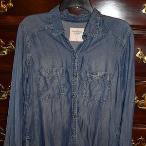 Abercrombie & Fitch Women's Denim Shirt, Size S